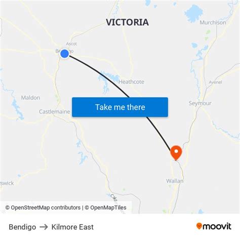 Bendigo to Pakenham with public transportation